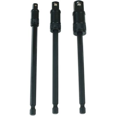 Juego de adaptadores de enchufe de impacto Laser Tools - 150mm - 3 piezas Juego de adaptadores de enchufe de impacto Laser Tools - 150mm - 3 piezas