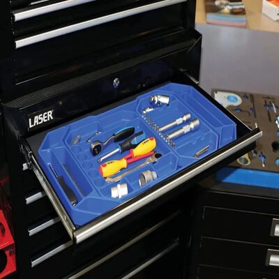 Conjunto de bandejas de herramientas Laser Tools 8051 3 piezas Antideslizante Conjunto de bandejas de herramientas Laser Tools 8051 3 piezas Antideslizante