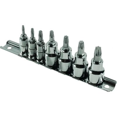 Zestaw wyciągaczy Laser Tools T10-T40 - Uszkodzone Torx - 7 sztuk Zestaw wyciągaczy Laser Tools T10-T40 - Uszkodzone Torx - 7 sztuk