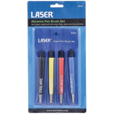 Ensemble de Pinceaux Abrasifs Laser Tools 4 pièces - Set de pinceaux abrasifs - Publicité Ensemble de Pinceaux Abrasifs Laser Tools 4 pièces - Set de pinceaux abrasifs - Publicité