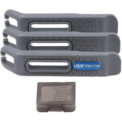 Laser - Kit de Palancas y Parcheo para Neumáticos - Negro - Talla Única Laser - Kit de Palancas y Parcheo para Neumáticos - Negro - Talla Única