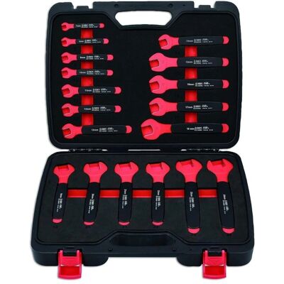 Laser Tools 8558 - Juego de Llaves Abiertas Aisladas - 18 piezas Laser Tools 8558 - Juego de Llaves Abiertas Aisladas - 18 piezas