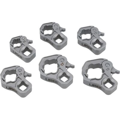 Laser Tools 8874 Ratchet Flare Nut Wrench Set - 10-19mm Laser Tools 8874 Ratchet Flare Nut Wrench Set - 10-19mm