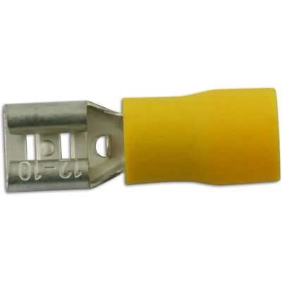 Connect - 30210 - Jaune - 6.3mm - Terminal électrique - Publicité Connect - 30210 - Jaune - 6.3mm - Terminal électrique - Publicité