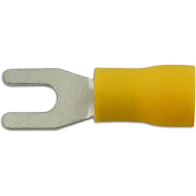 Connect - 30224 - Jaune - 4,0 mm - Borne fourche - Publicité Connect - 30224 - Jaune - 4,0 mm - Borne fourche - Publicité