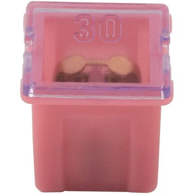 Fusible de coche tipo J 30A Rosa - Pack de 10 Fusible de coche tipo J 30A Rosa - Pack de 10