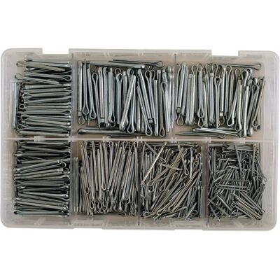 Clavijas Divididas Variadas Pequeñas - 1000 piezas - Bricolaje en Garaje Clavijas Divididas Variadas Pequeñas - 1000 piezas - Bricolaje en Garaje
