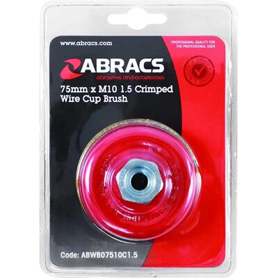 Abracs - Serti Coupe Brosse - 75mm - M10 x 1.5 - Brush - Publicité Abracs - Serti Coupe Brosse - 75mm - M10 x 1.5 - Brush - Publicité