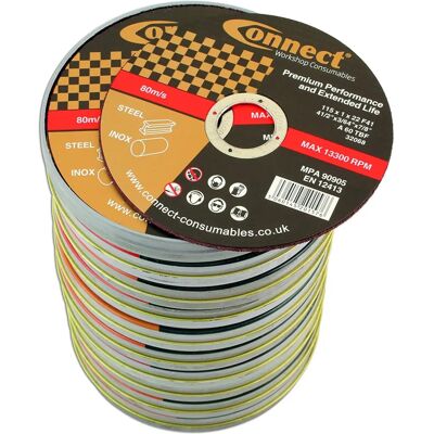 Disques de découpe Connect 115mm Modèle 32252 - Publicité Disques de découpe Connect 115mm Modèle 32252 - Publicité
