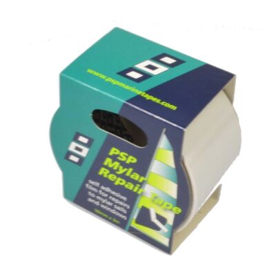 PSP Mylar Tape 50mm x 3m - Reparatie Tape, Transparant, UV-bestendig PSP Mylar Tape 50mm x 3m - Reparatie Tape, Transparant, UV-bestendig