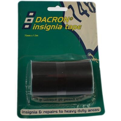 PSP Marine tape Dacron reparatietape zwart PSP Marine tape Dacron reparatietape zwart