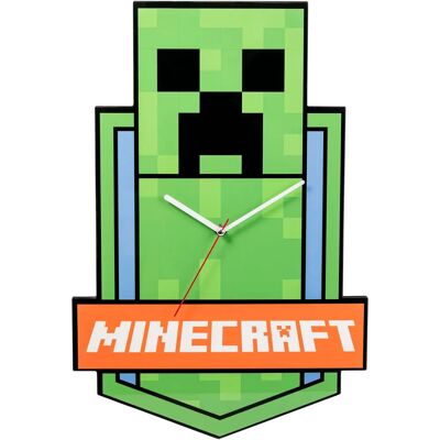 Horloge Murale Peershardy Minecraft Creeper - 50cm Sous Licence Officielle - Publicité Horloge Murale Peershardy Minecraft Creeper - 50cm Sous Licence Officielle - Publicité