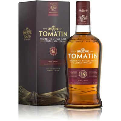 Tomatin 14 Jahre Port Holz Highland Single Malt Scotch Whisky - Whisky Tomatin 14 Jahre Port Holz Highland Single Malt Scotch Whisky - Whisky