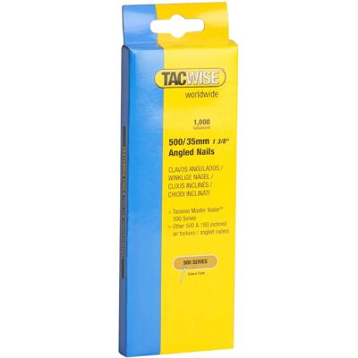 Tacwise 0482 18 Gauge 35mm Angled Nails - Pack 1000 Tacwise 0482 18 Gauge 35mm Angled Nails - Pack 1000