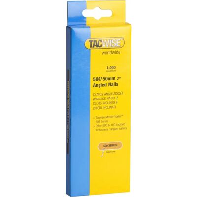 Tacwise 0485 18 Gauge Pregos Angulados - Pacote 1000 Tacwise 0485 18 Gauge Pregos Angulados - Pacote 1000