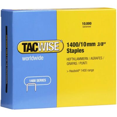 Tacwise Modelo 0378 Grampos - Galvanizado, Prateado, Pacote de 10.000 Tacwise Modelo 0378 Grampos - Galvanizado, Prateado, Pacote de 10.000
