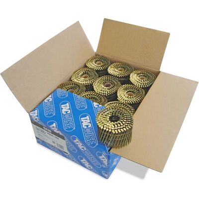 Pregos em bobina com anel dourado Tacwise 0430 - Pistola de pregos - 6000 peças Pregos em bobina com anel dourado Tacwise 0430 - Pistola de pregos - 6000 peças