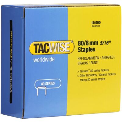 Tacwise 0382 Verzinkte Klammern 8mm - Klammern Tacwise 0382 Verzinkte Klammern 8mm - Klammern