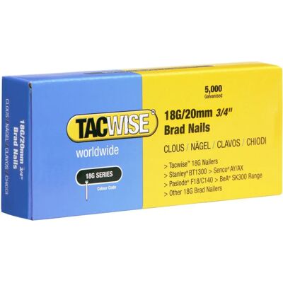 Tacwise Minibrad 18G/20mm - Nägel Tacwise Minibrad 18G/20mm - Nägel
