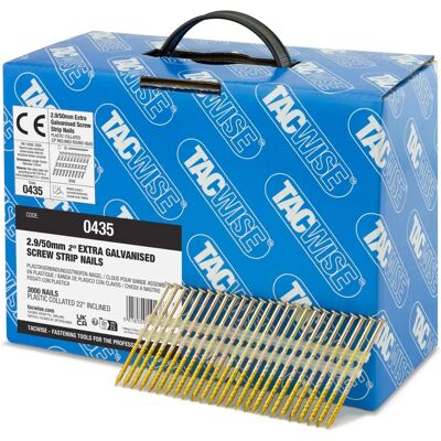 Tacwise 0435 2.9/50 mm Galvanised Round Nails - Construction Tacwise 0435 2.9/50 mm Galvanised Round Nails - Construction
