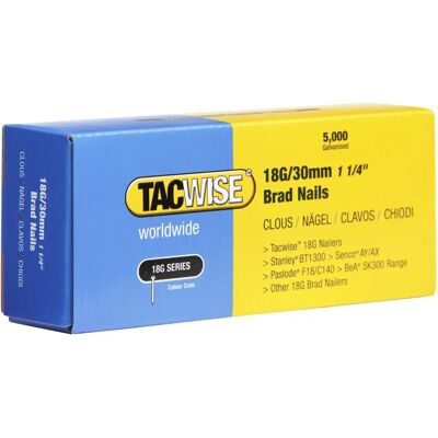 Tacwise 0397 Zink Finish Nägel - 30mm - Packung 5000 Tacwise 0397 Zink Finish Nägel - 30mm - Packung 5000
