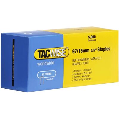 Tacwise 0303 97/15 mm Grampões de cobre galvanizado - Grampos Tacwise 0303 97/15 mm Grampões de cobre galvanizado - Grampos