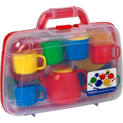 Peterkin Red Carry Case Tea Set - Unisex Peterkin Red Carry Case Tea Set - Unisex