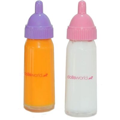 Dolls World Milk & Juice Magic Bottles - Baby Accessories Dolls World Milk & Juice Magic Bottles - Baby Accessories