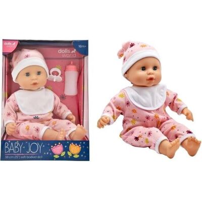 Dolls World Baby Joy 38cm Pink Puppe - Spielzeug Dolls World Baby Joy 38cm Pink Puppe - Spielzeug
