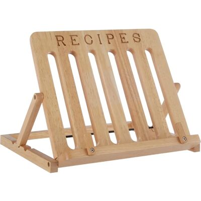 Support de livre en bois de caoutchouc naturel de Premier Housewares - Type de livre Support de livre en bois de caoutchouc naturel de Premier Housewares - Type de livre