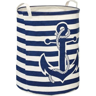 Premier Housewares Borsa per bucato ancora - Righe blu - Borsa per bucato Premier Housewares Borsa per bucato ancora - Righe blu - Borsa per bucato