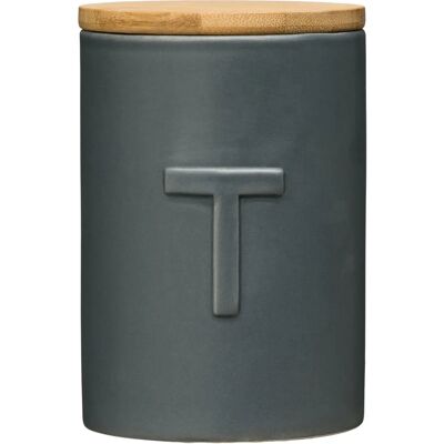 Premier Housewares Contenitore tè grigio scuro Fenwick - Contenitore Premier Housewares Contenitore tè grigio scuro Fenwick - Contenitore