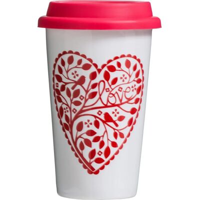 Mug de Voyage Chickadee de Premier Housewares - Mug Décoratif pour Voyages Mug de Voyage Chickadee de Premier Housewares - Mug Décoratif pour Voyages