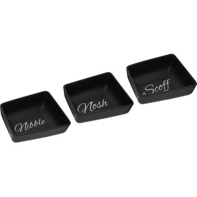 Premier Housewares Set Versatile di 3 Piatti per Spuntini - Tipo di Spuntino Premier Housewares Set Versatile di 3 Piatti per Spuntini - Tipo di Spuntino