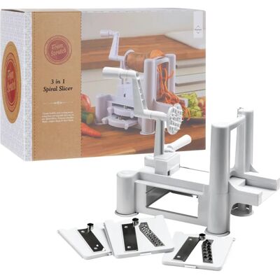Premier Housewares White Stainless Steel Spiral Slicer - Vegetable Slicer Premier Housewares White Stainless Steel Spiral Slicer - Vegetable Slicer
