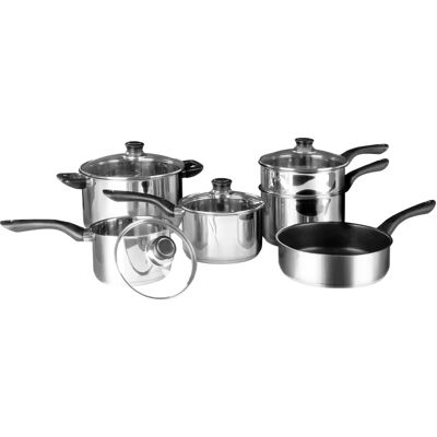 Premier Housewares 6er Edelstahl Kochgeschirr Set - Kochgeschirr-Set Premier Housewares 6er Edelstahl Kochgeschirr Set - Kochgeschirr-Set