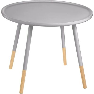 Premier Housewares Viborg Grey Round Side Table - Side Table Premier Housewares Viborg Grey Round Side Table - Side Table