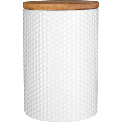 Contenant Hexagonale Blanc Premier Housewares - Rangement de Cuisine - Publicité Contenant Hexagonale Blanc Premier Housewares - Rangement de Cuisine - Publicité