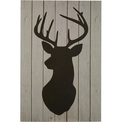 Premier Housewares Stag Silhouette Wall Plaque - Black - Wall Plaque Premier Housewares Stag Silhouette Wall Plaque - Black - Wall Plaque