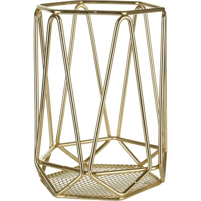 Premier Housewares Vertex Utensil Holder - Gold Plated - Kitchen Organizer Premier Housewares Vertex Utensil Holder - Gold Plated - Kitchen Organizer
