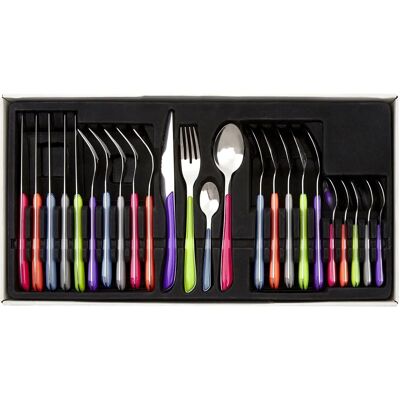 Premier Housewares Zuma 24pc Multi Coloured Cutlery - Cutlery Set Premier Housewares Zuma 24pc Multi Coloured Cutlery - Cutlery Set