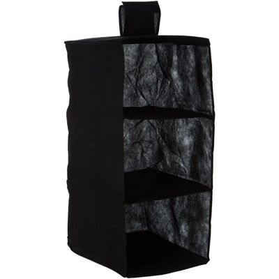 Organizzatore di vestiti sospeso nero Premier Housewares - 3 sezioni Organizzatore di vestiti sospeso nero Premier Housewares - 3 sezioni