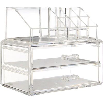 Premier Housewares 10 Compartment Cosmetics Organiser - Cosmetics Organizer Premier Housewares 10 Compartment Cosmetics Organiser - Cosmetics Organizer
