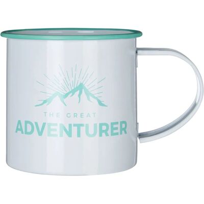 Mug Aventurier de Premier Housewares - Blanc/Vert - Mug - Publicité Mug Aventurier de Premier Housewares - Blanc/Vert - Mug - Publicité
