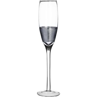Premier Housewares Apollo Copas de Champagne Plateadas - Copas de Champagne Premier Housewares Apollo Copas de Champagne Plateadas - Copas de Champagne
