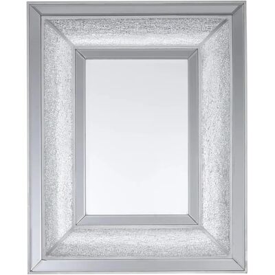 Premier Housewares Silver Wall Mirror - Modern Wall Mirror Premier Housewares Silver Wall Mirror - Modern Wall Mirror