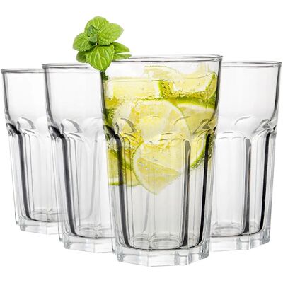 Verres en verre Luxor de Premier Housewares - Lot de 4 - 500 ml Verres en verre Luxor de Premier Housewares - Lot de 4 - 500 ml