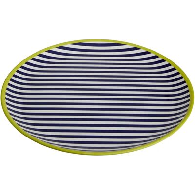 Premier Housewares Interni Vassoio a Righe con Fiori - Vassoio Premier Housewares Interni Vassoio a Righe con Fiori - Vassoio
