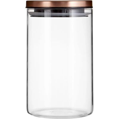 Barattolo di stoccaggio in oro rosa Premier Housewares - 950ml - Pratico ed elegante Barattolo di stoccaggio in oro rosa Premier Housewares - 950ml - Pratico ed elegante