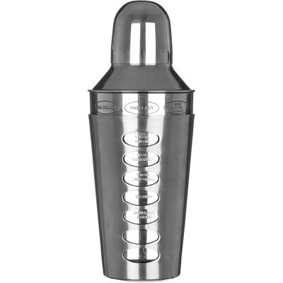 Premier Housewares Receta Cóctel Elegante Plateada - Coctelera Premier Housewares Receta Cóctel Elegante Plateada - Coctelera